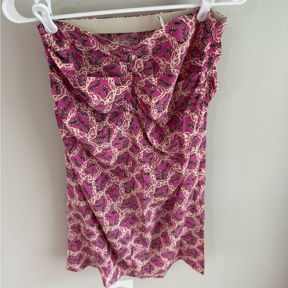 Isabel Marant Gaella Midi Skirt - Fuchsia Print - Silk - FR Size 38/US Size 6 - Picture 8 of 15